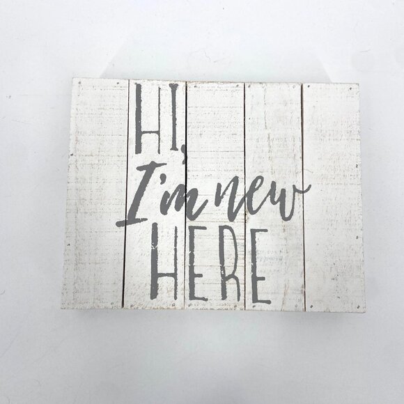 NWT My Little Box Of Firsts Monthly Newborn Stickers & Wooden I'm New Here Sign - Picture 4 of 5